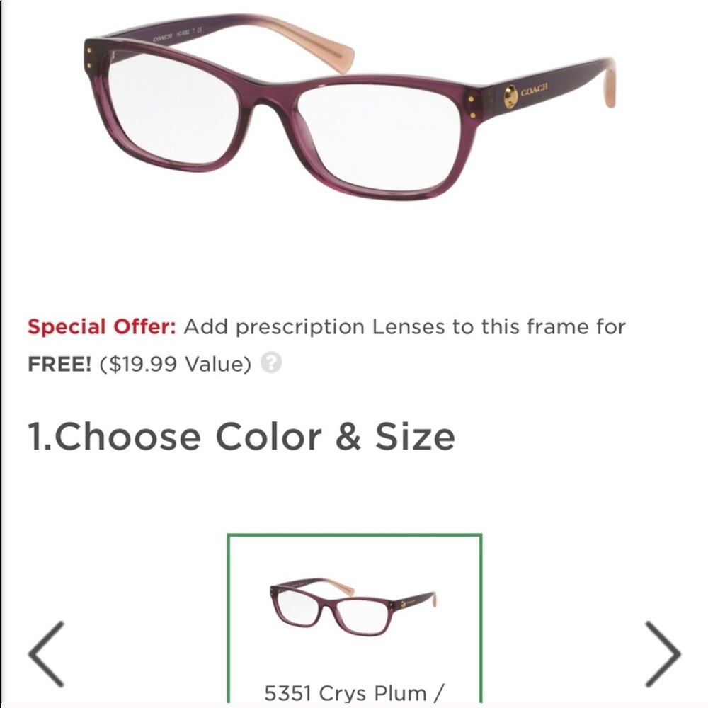 Women’s Coach Eyeglasses